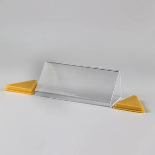 Transparent ESL box for bakery or deli area