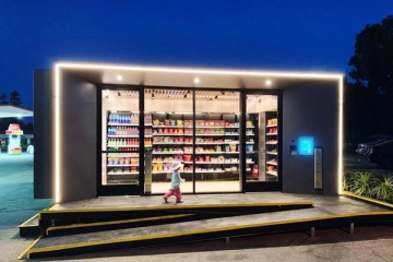 Why are unmanned stores starting to use electronic shelf labels?