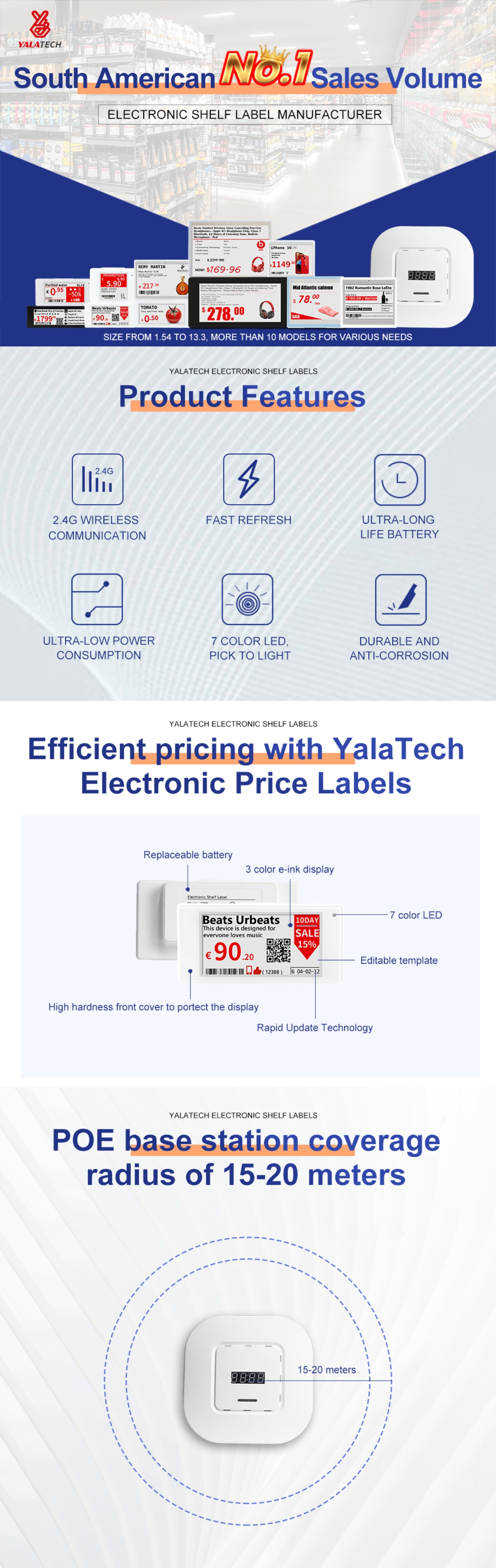 Digital Label for freezer