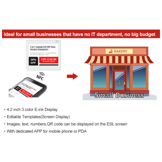 NFC Digital Price Tag 4.2 Inch