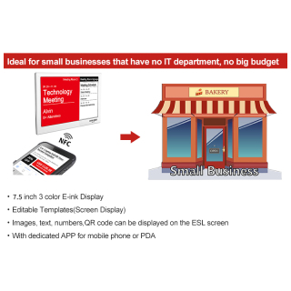 NFC digital label 7.5 Inch